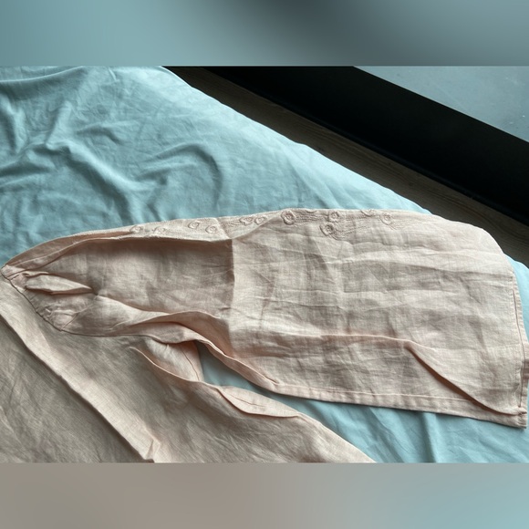 Soldout Hana Tajima Uniqlo Embroidered Linen Blouse XS - Picture 6 of 7